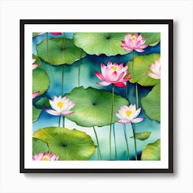 Water Lilies 12 Art Print