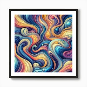 Abstract Swirls 5 Art Print