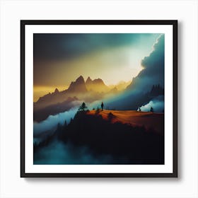 Landscape Painting 1 Art Print