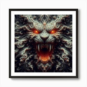 Demon Head 2 Art Print