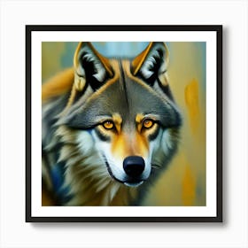 Wolf Painting 1 Art Print