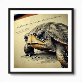 Turtle A Turtle'S Life Art Print