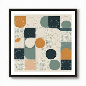 Abstract Circles 5 Art Print