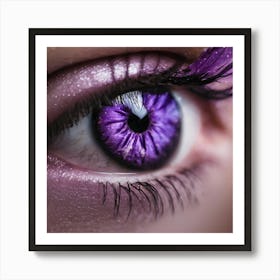 Purple Eye 3 Art Print