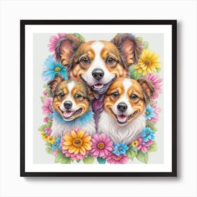 Lucky Dogs Art Print