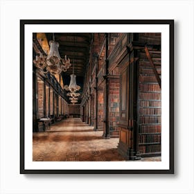 Library Of Dublin Art Print