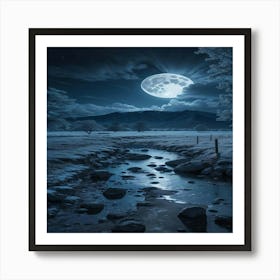 Full Moon In The Sky 1 Art Print