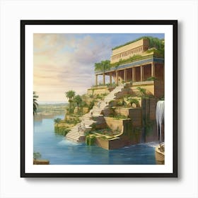 Hanging Gardens of Babylon Art Print