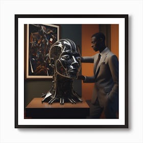 Black Man'S Head Art Print