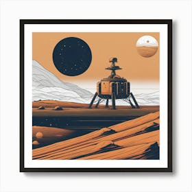 Martian Landscape Art Print