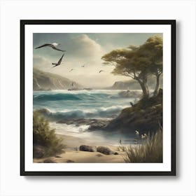 California Coast Art Print