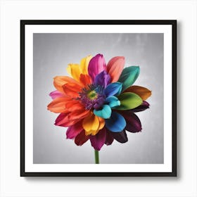 Rainbow Flower 3 Art Print