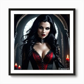 Gothic Beauty 4 Art Print