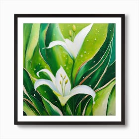 Lilies of the valley 1 Art Print