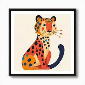 Charming Illustration Jaguar 4 Art Print