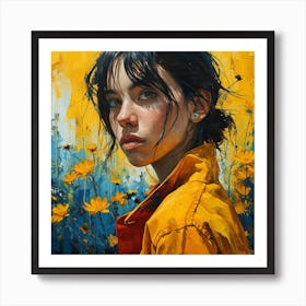 'The Girl In Yellow' 1 Art Print