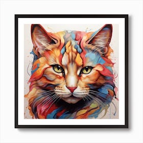 Cat Painting 1 Art Print