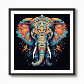 Elephant Head 3 Art Print