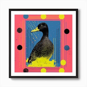 Geometric Colourful Duck 1 Poster