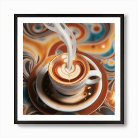 Latte Art 52 Art Print