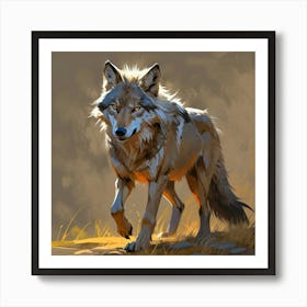 Wolf Painting 2 Art Print