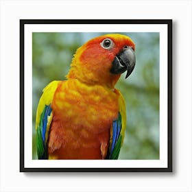 Colorful Parrot 1 Art Print