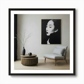 Portrait Of Asian Woman Poster