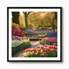 Tulip Garden 8 Art Print