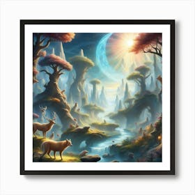 Fantasy Forest 23 Art Print