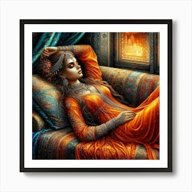 Exotic Beauty Artwork 160 Art Print