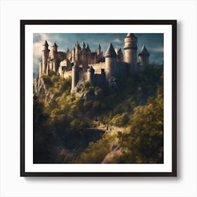 Harry Potter Castle 1 Art Print