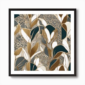 Gold Leaf Art Print