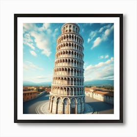 Leaning Tower Of Pisa Art Print