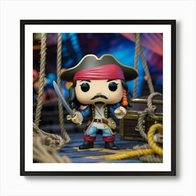 A Vibrant And Colorful Disney Pop Figure Of A Pira Tq8jd0olswsorr8irfpxhw Us7mtgsiroy3wssznc7v Q Art Print