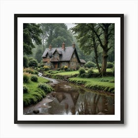 Country Cottage Art Print