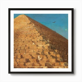 The Great Pyramid By Giza (1830) By Adrien Dauzats Art Print