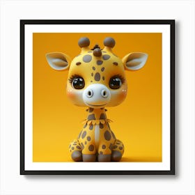 Cute Giraffe 25 Art Print