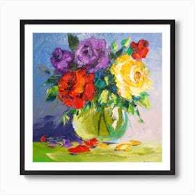 Rose Bouquet 1 Art Print