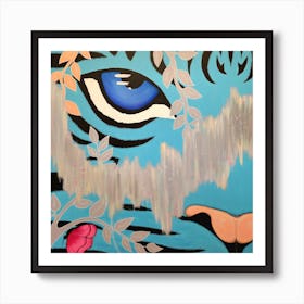 Tiger Eyes Art Print