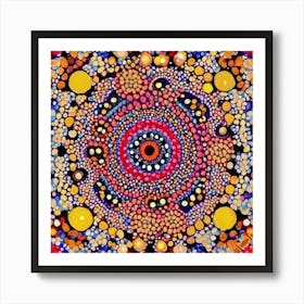 Dot Painting 1 Art Print