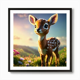 Beauty Fawn Art Print