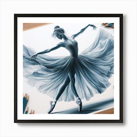 Gracefully dancing 3 Art Print