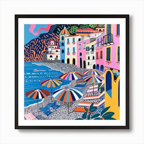 The Beauty of the Amalfi Coast 2 Art Print