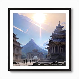 City In The Sun Art Print