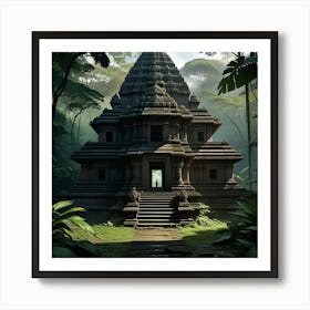 Temple In The Jungle 2 Art Print