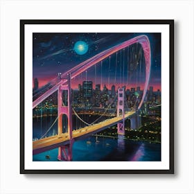 Default Envision A Luminous Ethereal Bridge Arcing Over A Sere 0 Art Print
