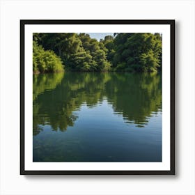 Reflection In The Water Art Print