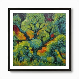Default Original Landscape Plants Oil Painting 22 Art Print