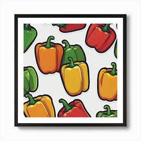 Colorful Peppers 92 Art Print