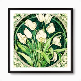 Tulips In A Frame Art Print